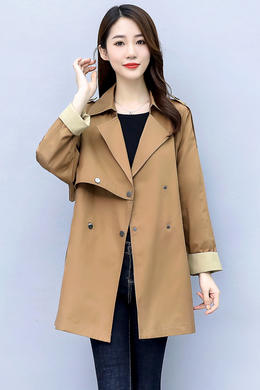 Z20QFF158风衣女短款矮小个子高端英伦风秋季气质流行显瘦外套